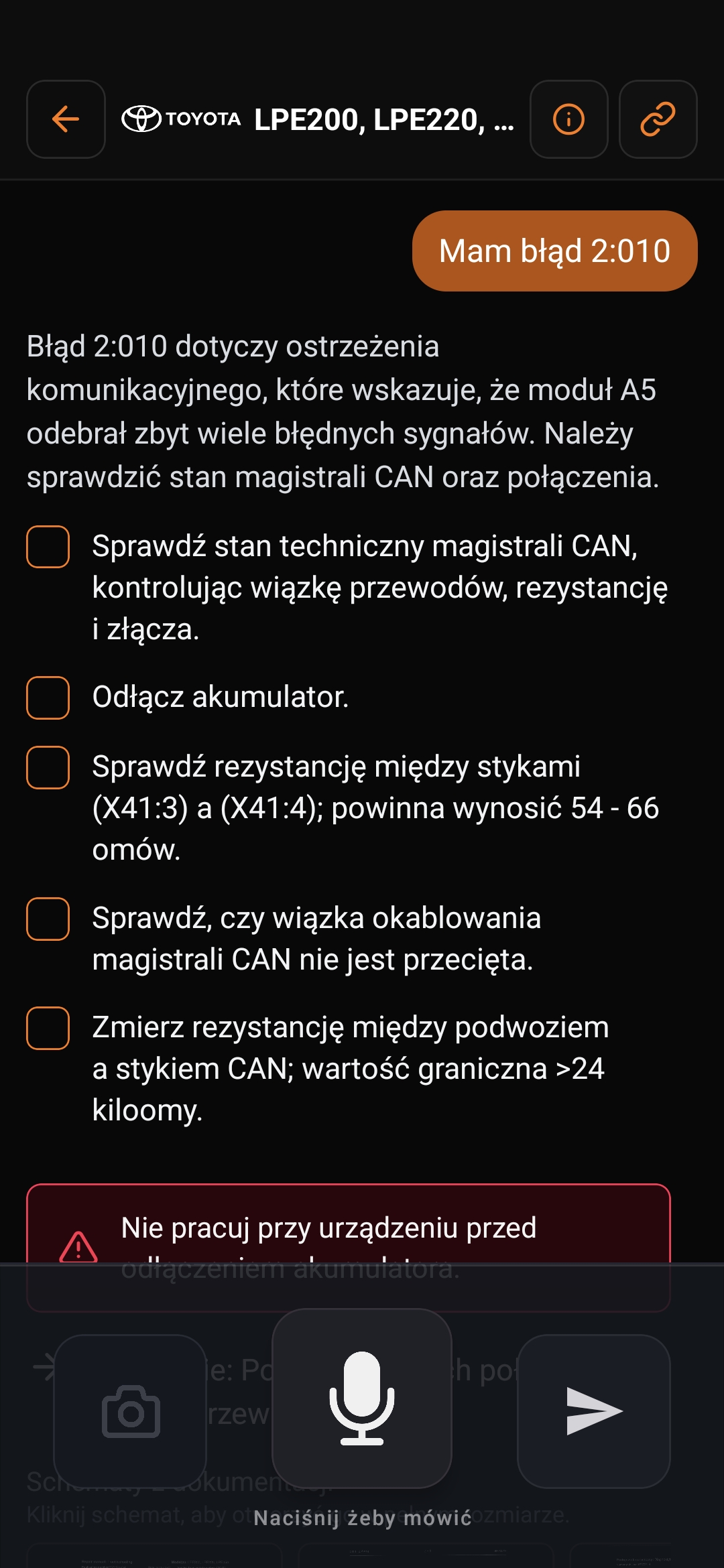 Interfejs Fixo na telefonie przy maszynie